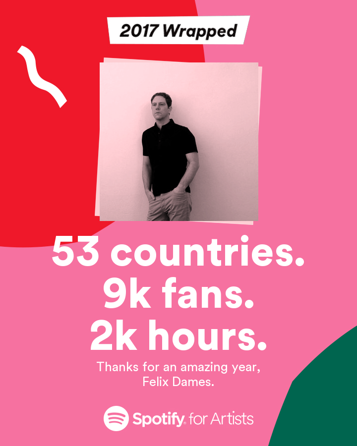 Spotify Wrapped 2017 Felix Dames